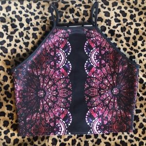 Pink mandala tank top